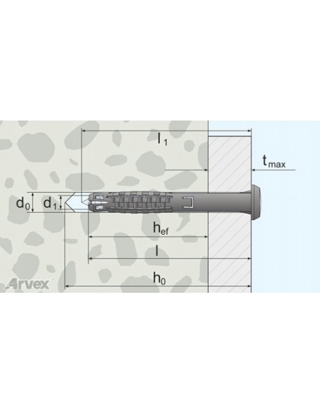 Kołki szybki montaż kołnierz stożek 6x75 mm 100szt.