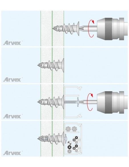 Samowiercące dyble kołki do płyt g-k DRP 12/28 200szt.