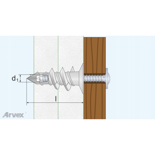 Samowiercące dyble kołki do płyt g-k...
