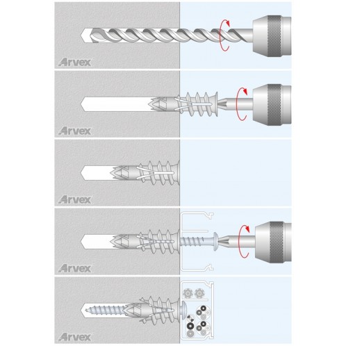 Samowiercące dyble do płyt g-k DRX-W...