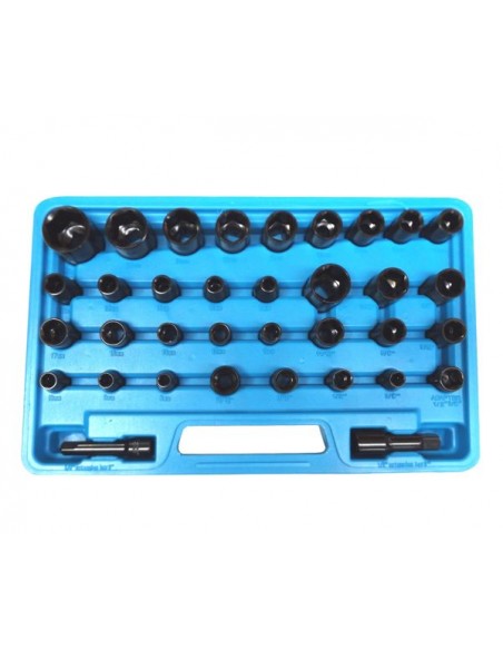 Nasadki udarowe 3/8" 1/2" 35szt. FT
