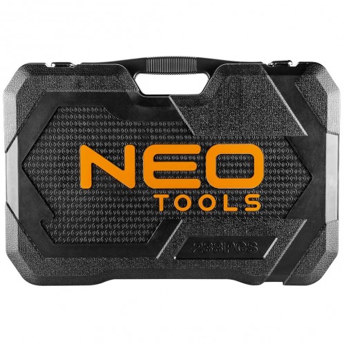 Klucze nasadowe 1/2" 3/8" 1/4" 233szt. NEO