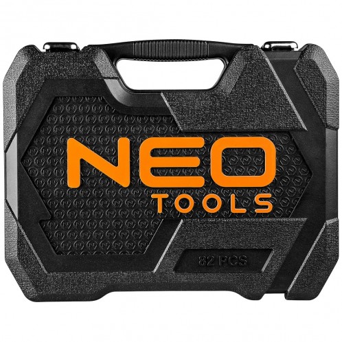 Klucze nasadowe 1/2" 1/4" 82szt. NEO
