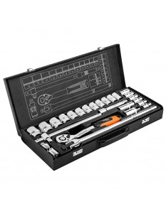 Klucze nasadowe 1/2" 25szt. NEO