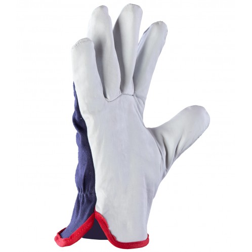 Rękawice robocze wzmacniane skórą CABRA