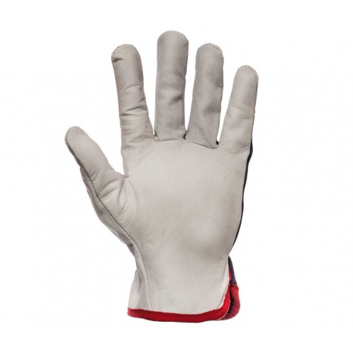 Rękawice robocze wzmacniane skórą CABRA