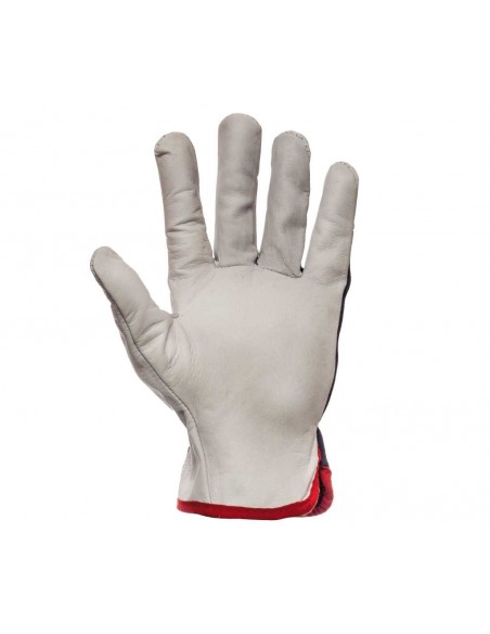 Rękawice robocze wzmacniane skórą CABRA