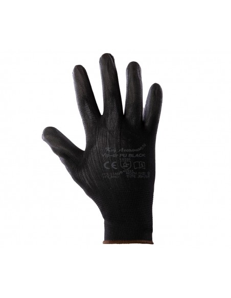 Rękawice robocze powlekane VIP-ER PU BLACK