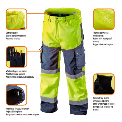 Spodnie ostrzegawcze Softshell NEO
