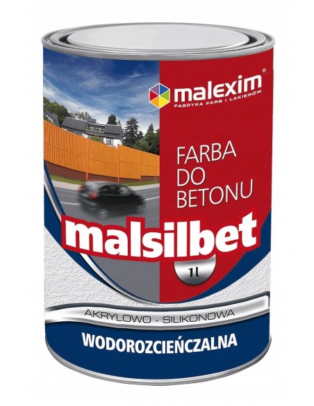 Wodorozcieńczalna farba akrylowo-silikonowa do betonu MALSILBET