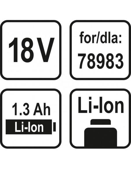 Akumulator Li-Ion 18V 1.3Ah dla 78983