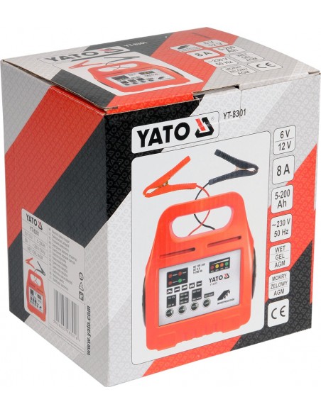 Prostownik elektroniczny 6/12V YATO YT-8301