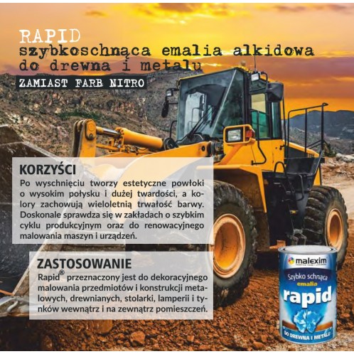 Szybkoschnąca emalia alkidowa RAPID...